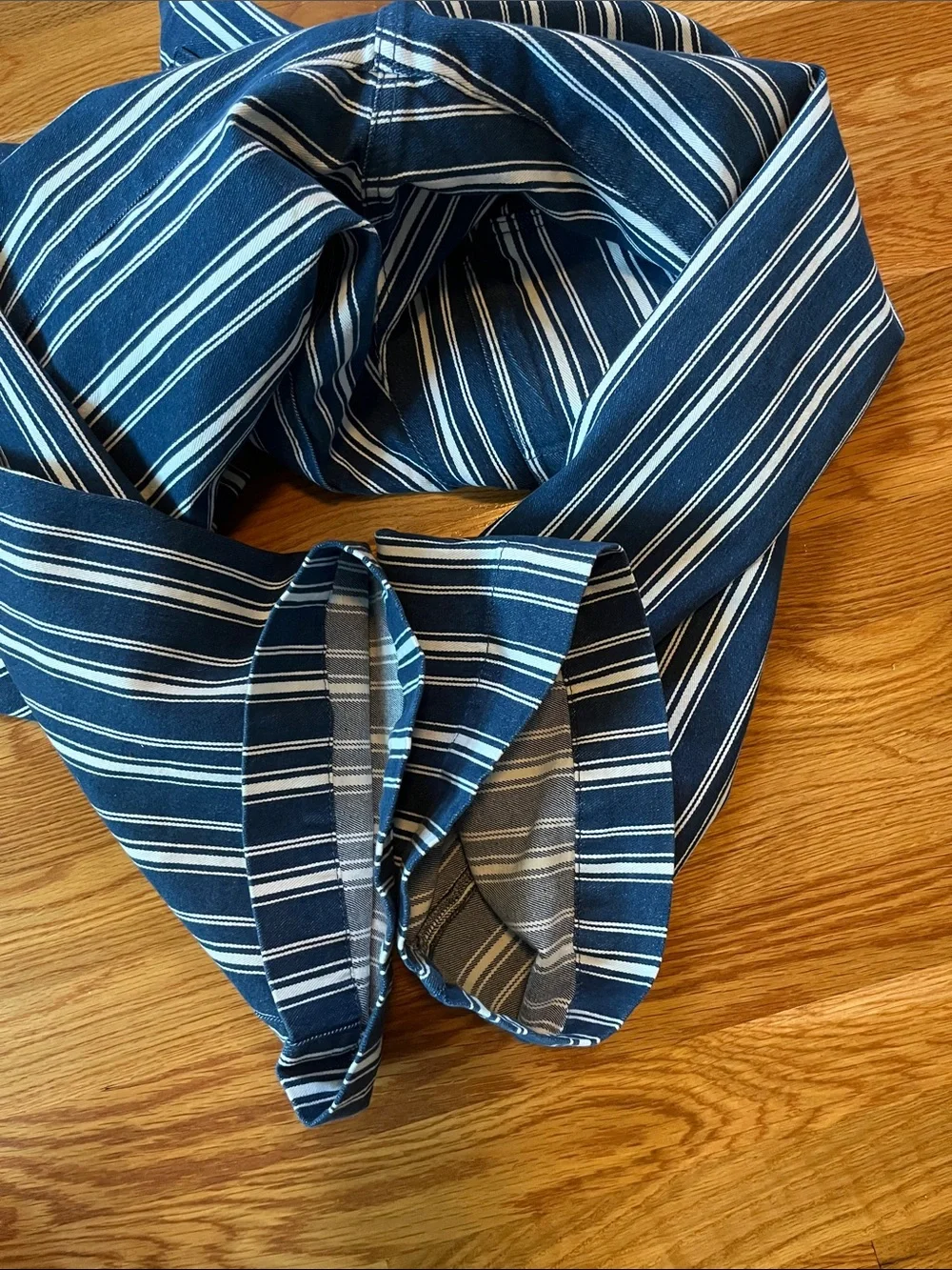Anthropologie Colette Striped Wide-Leg Full-Length Pants Size 28P NWT - Picture 13 of 14